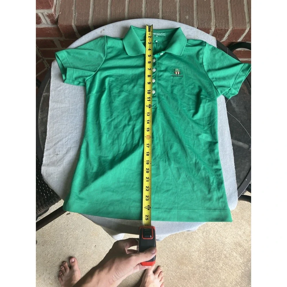 Nike Golf Women's Keswick Hall Green Logo Dri-Fit Polo Shirt Medium